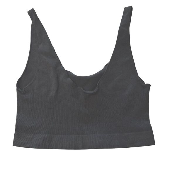 Skims Women’s S/M Seamless Compressive Bralette Charcoal Gray Basic Essential - Picture 1 of 5